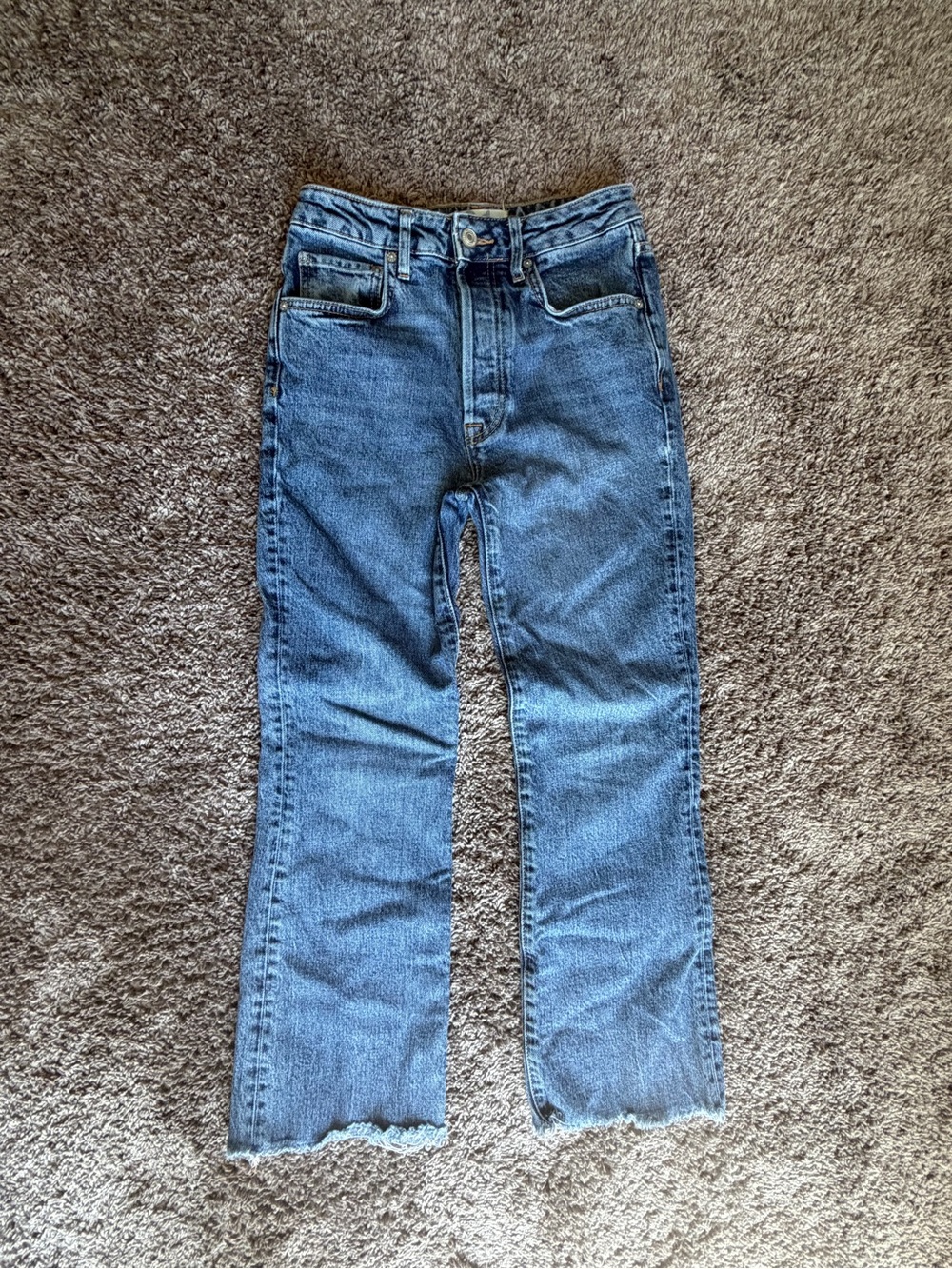 Free People/We The Free High Rise Stella Kick Flare Jeans